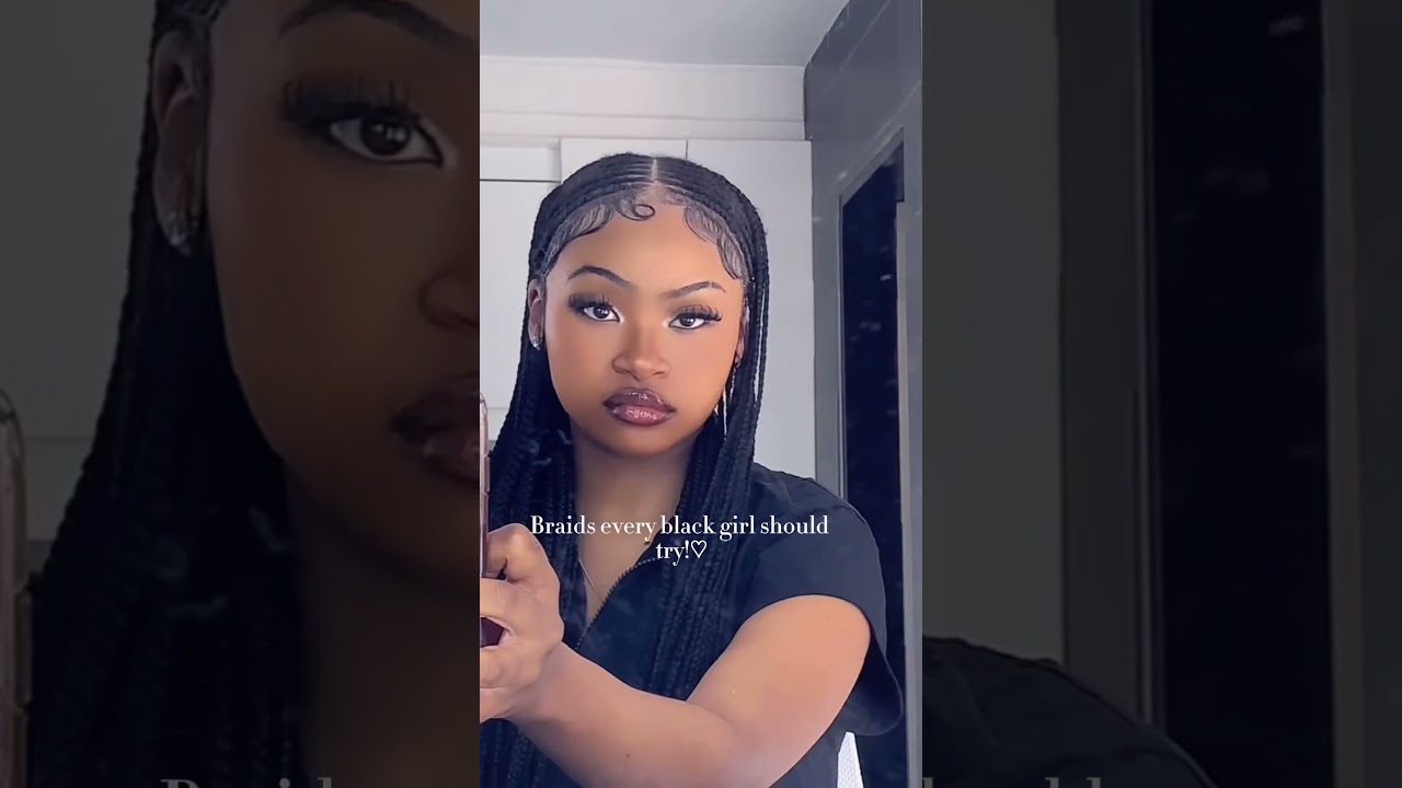 Braids every black girl should try 😍#braids #hairstyles #hairideas #shorts #fyp #braidstyles #like