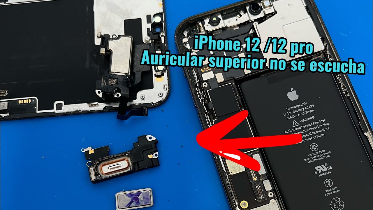 iPhone 12/12 pro AURICULAR MUDO!reparación y explicación 