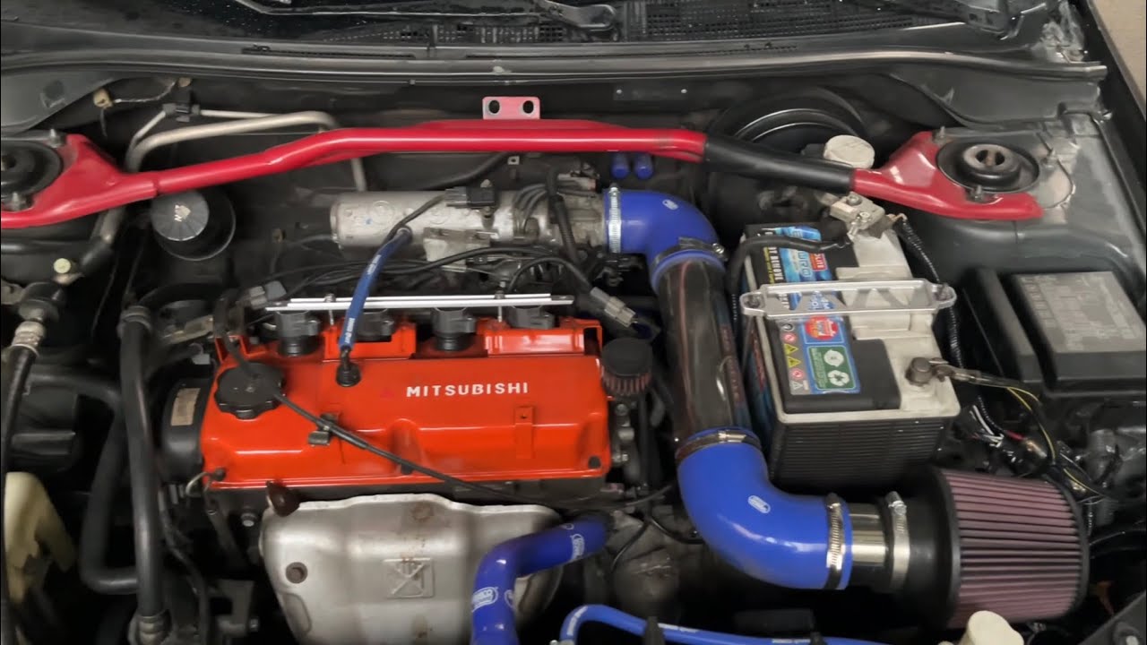 Lancer Cedia: battery relocate / install cold air intake K&N