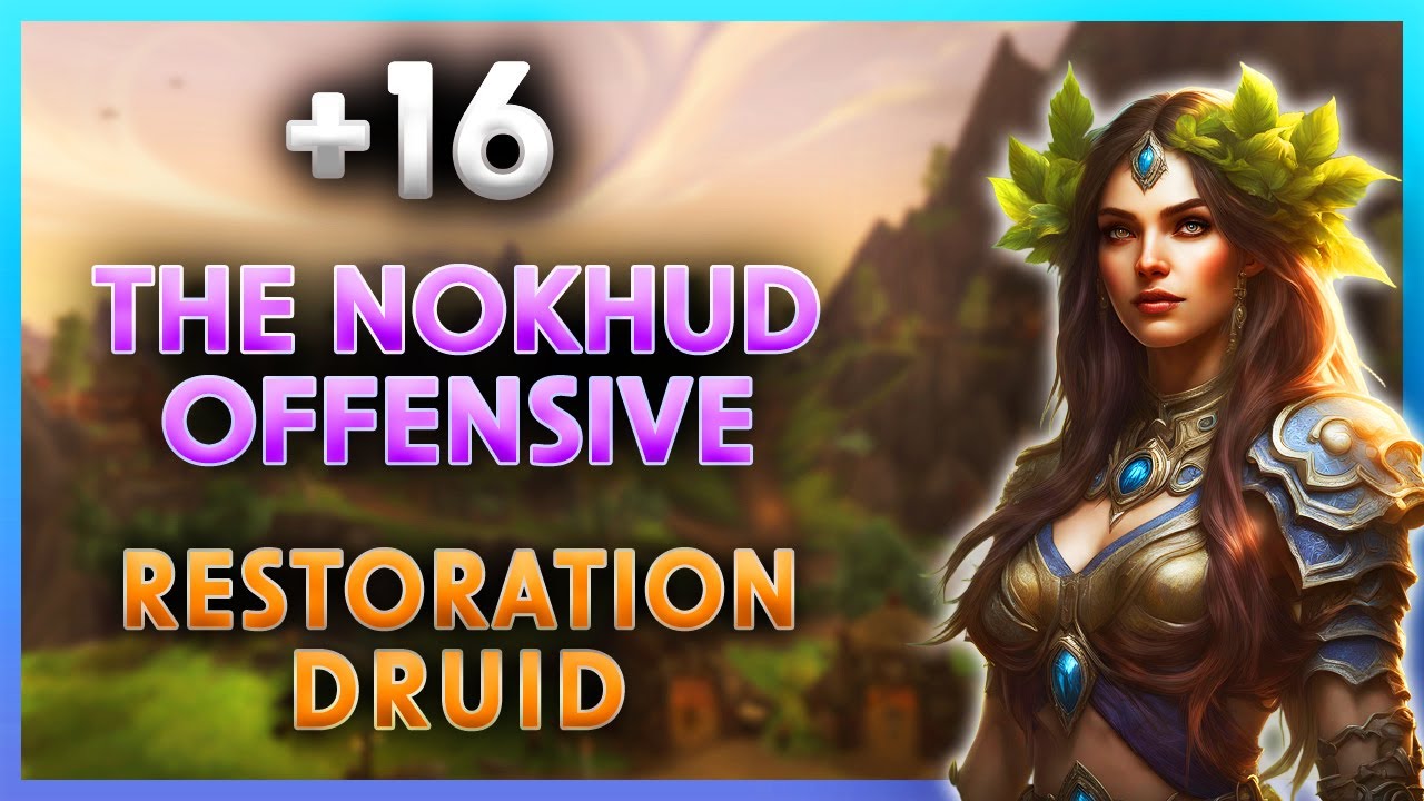 SEASON 4 🔥 +16 Nokhud ⚔️ Resto Druid PoV | Dragonflight M+
