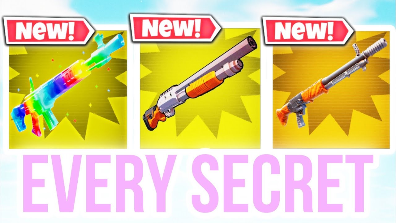 how to get every secret in 1v1 with every gun