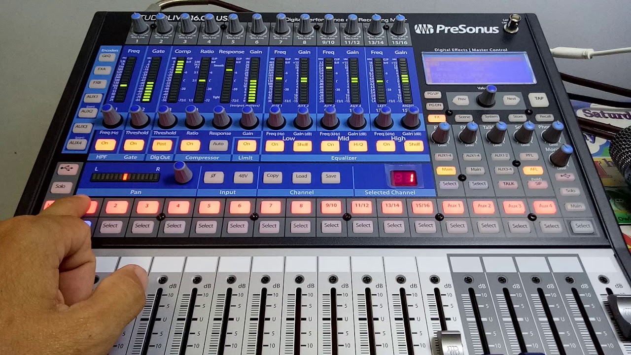 Cách  Chỉnh Mic (input) Đầu  Vào  Từng  Kênh. Trên Mixer Presonus 1602 USB.(phần 2)