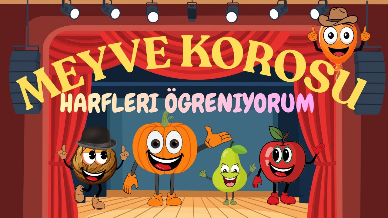 Meyve Sebze Korosu 🎶 | Sevimli Meyveler ve Sebzelerle Harf Öğren | Çocuklar İçin Eğitici Şarkı
