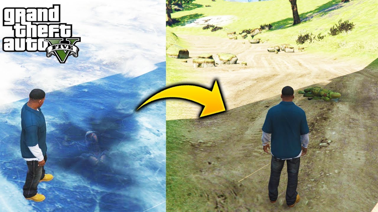 &iquest;Que Pasa Con El Alien Congelado Si Quitamos La Nieve En North Yankton? GTA 5