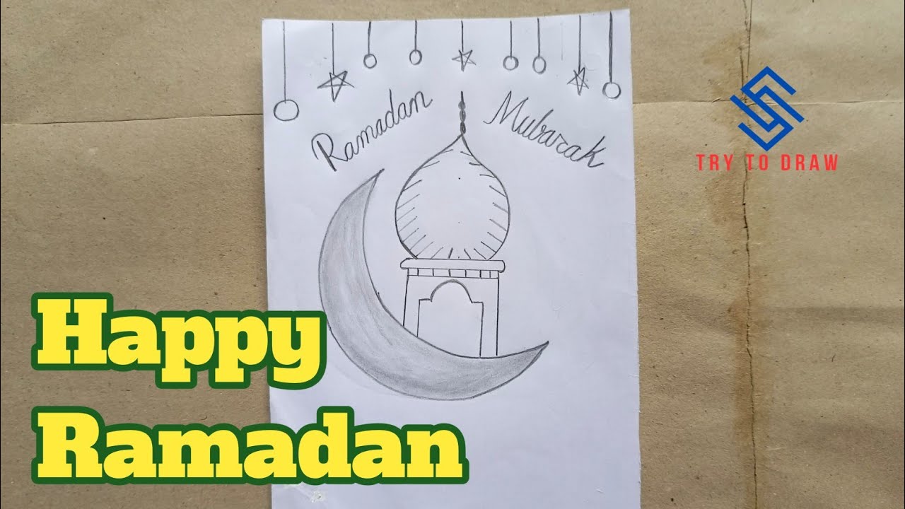 Drawing of Ramadan Step by Step //Art Video //Eid /Ramjan Drawing 13, 2024