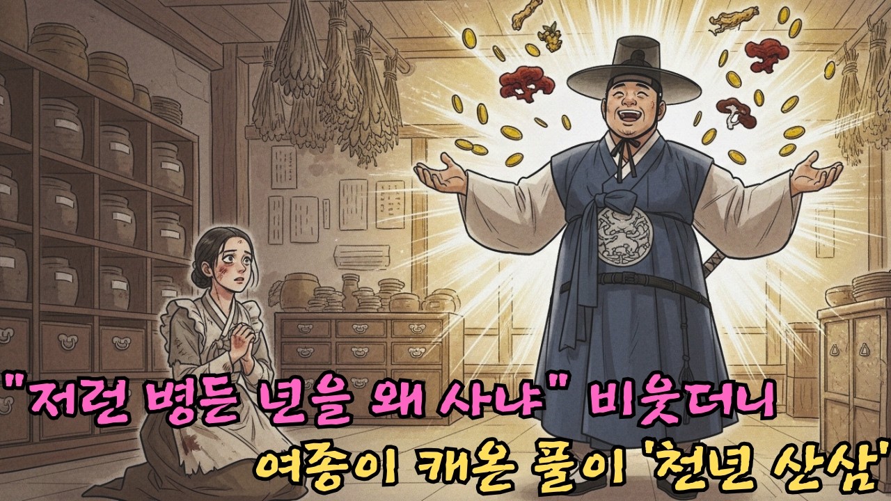 매맞는 여종을 사와서 복터진 약재상 | 만담·야담·코미디