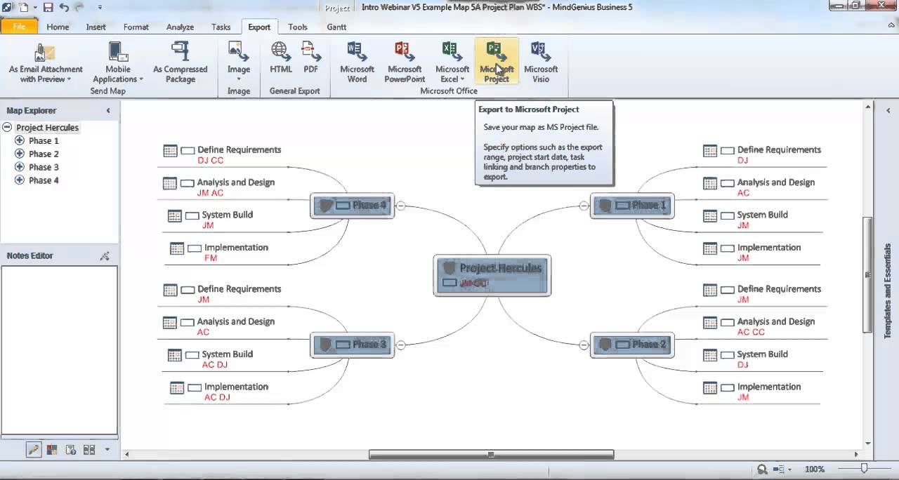 Project Management with MindGenius