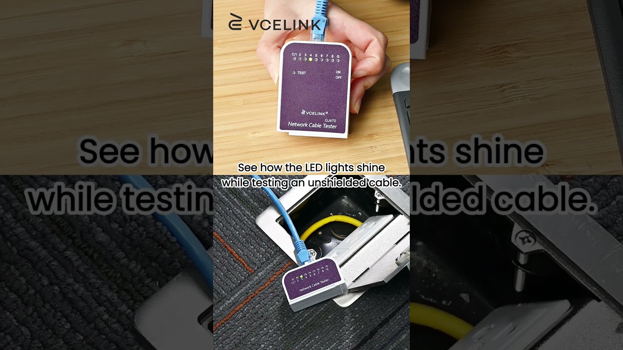 Как использовать карманный тестер кабеля RJ45?#shorts #rj45 #ethernetcable #cabletester #patchcord
