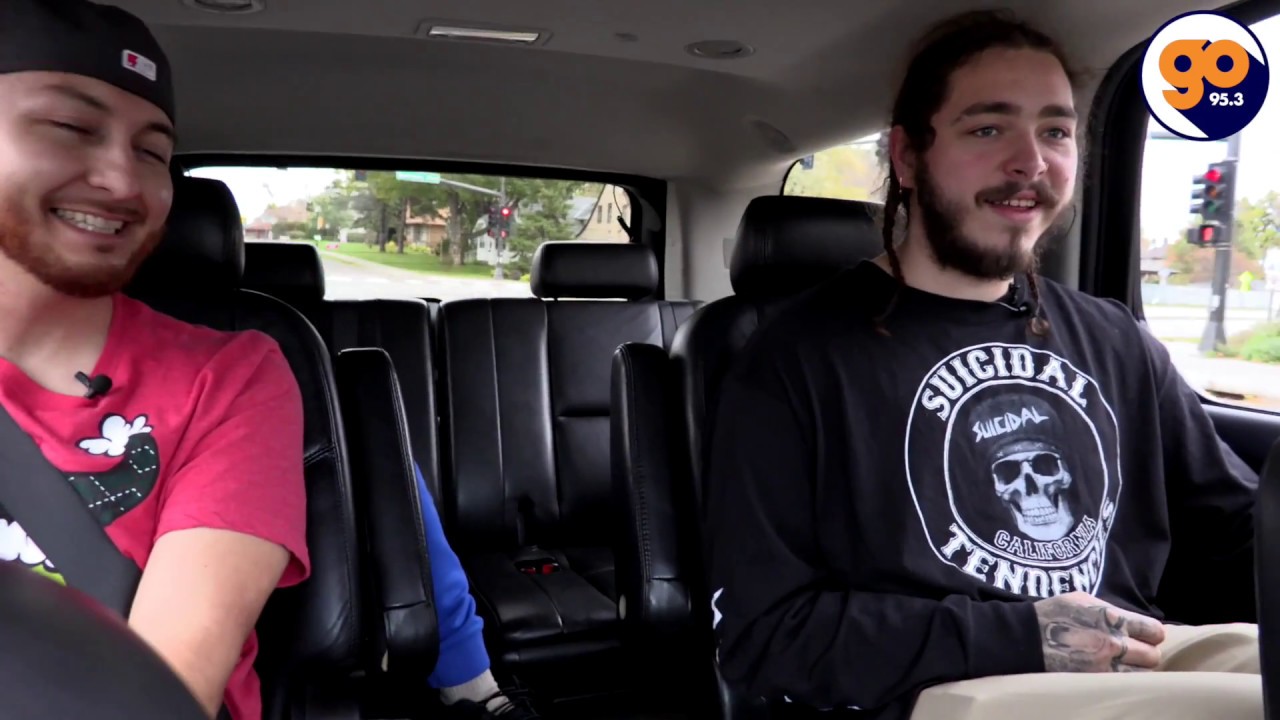Post Malone car ride to Bill's Gun Range with Auggie 5000
