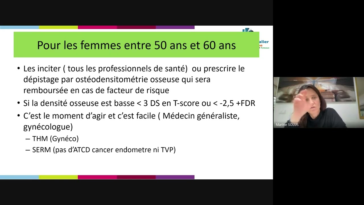 Webinaire - actualité sur les traitements de l'ostéoporose par le Dr Bergé, 3/10/2024