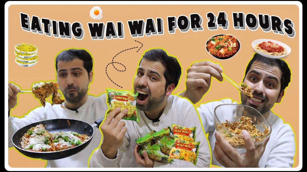 I Only Ate WAI WAI Noodles for 24 Hours || Trying Amazing Wai Wai Recipes 🍝