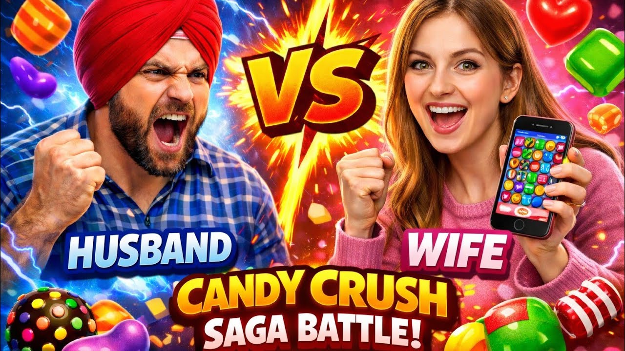 husband vs wife Candy crush saga punjabi gameplay