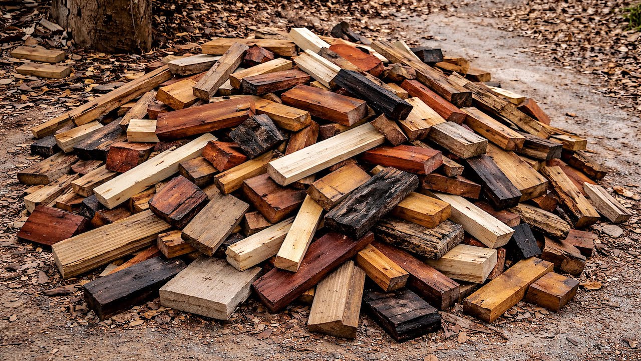 Transforming Waste Wood into Extremely Valuable Artworks by a Talented Young Man | Woodworking