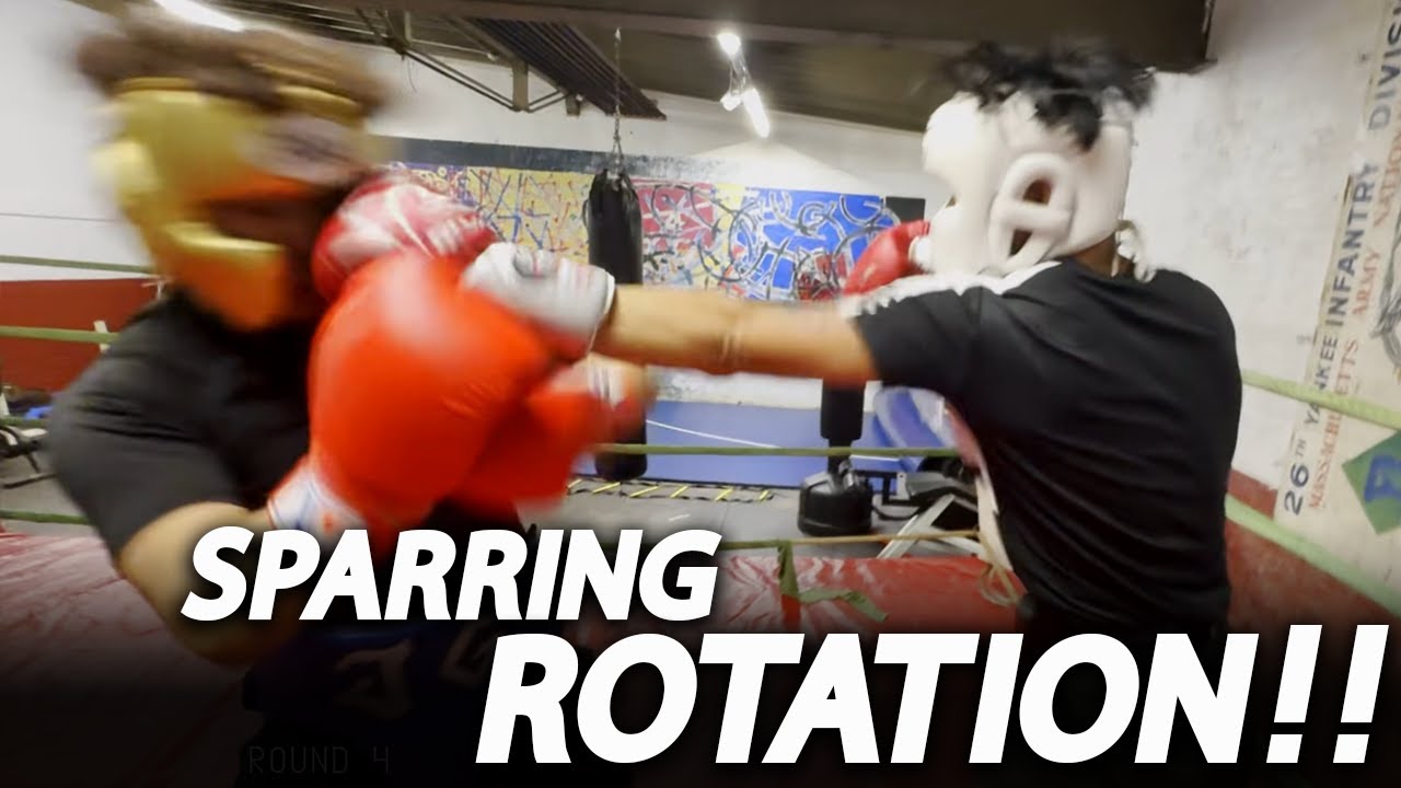 SELF TAUGHT SPARRING ROTATION!! 7 ROUNDS BACK TO BACK