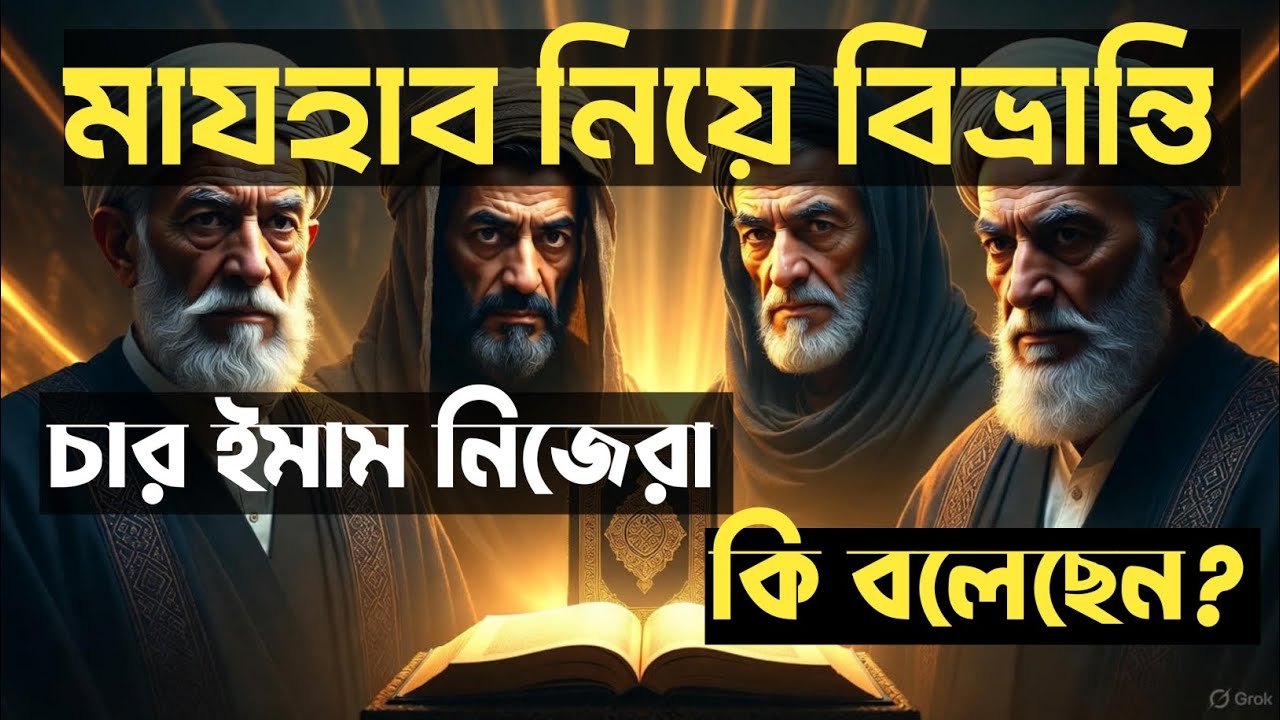 চার ইমামের মূলনীতি | কুরআন ও সহীহ হাদীসই কি আসল মাযহাব?