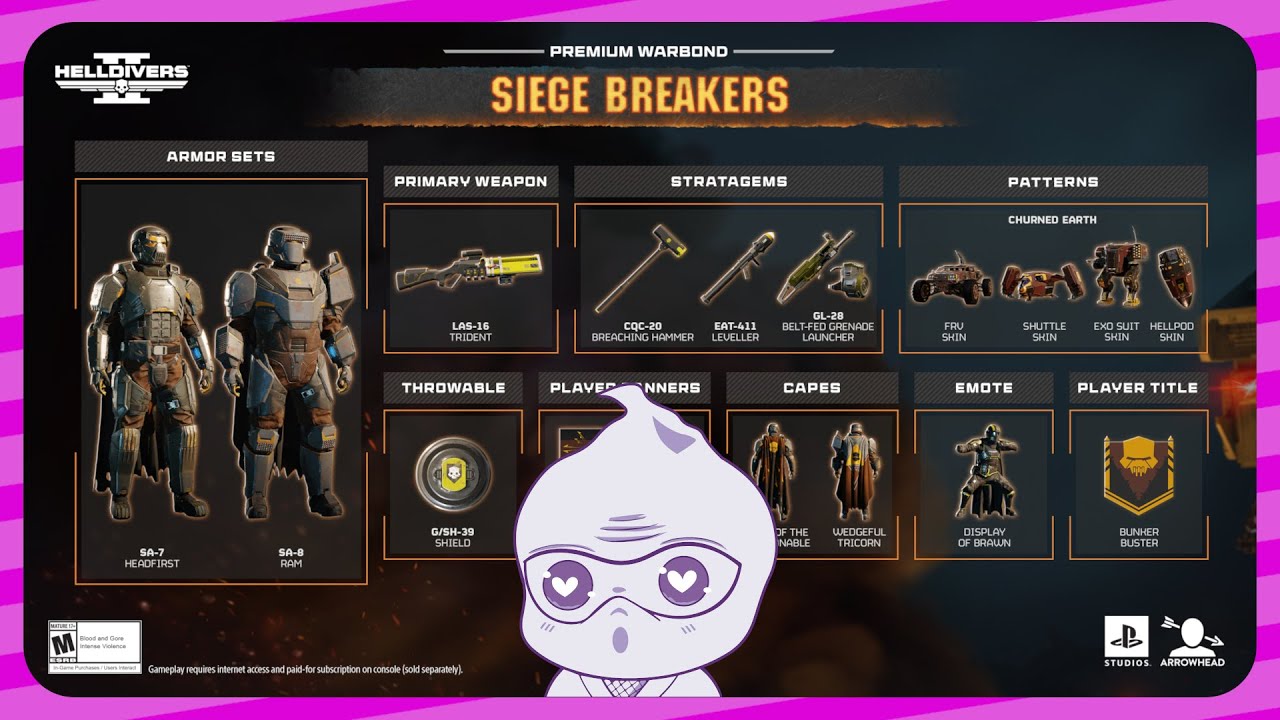 Helldivers 2 Siege Breakers Warbond Looks Dope!