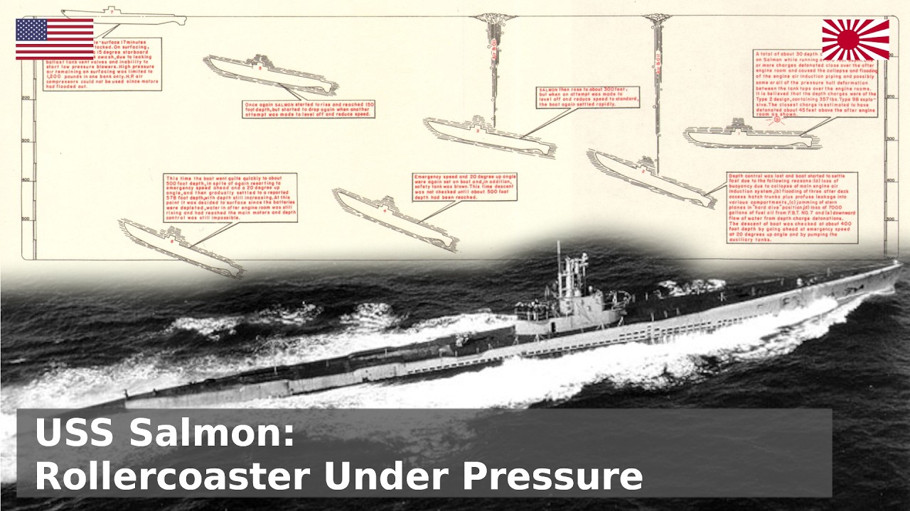 USS Salmon - The sub that came within feet of crush depth