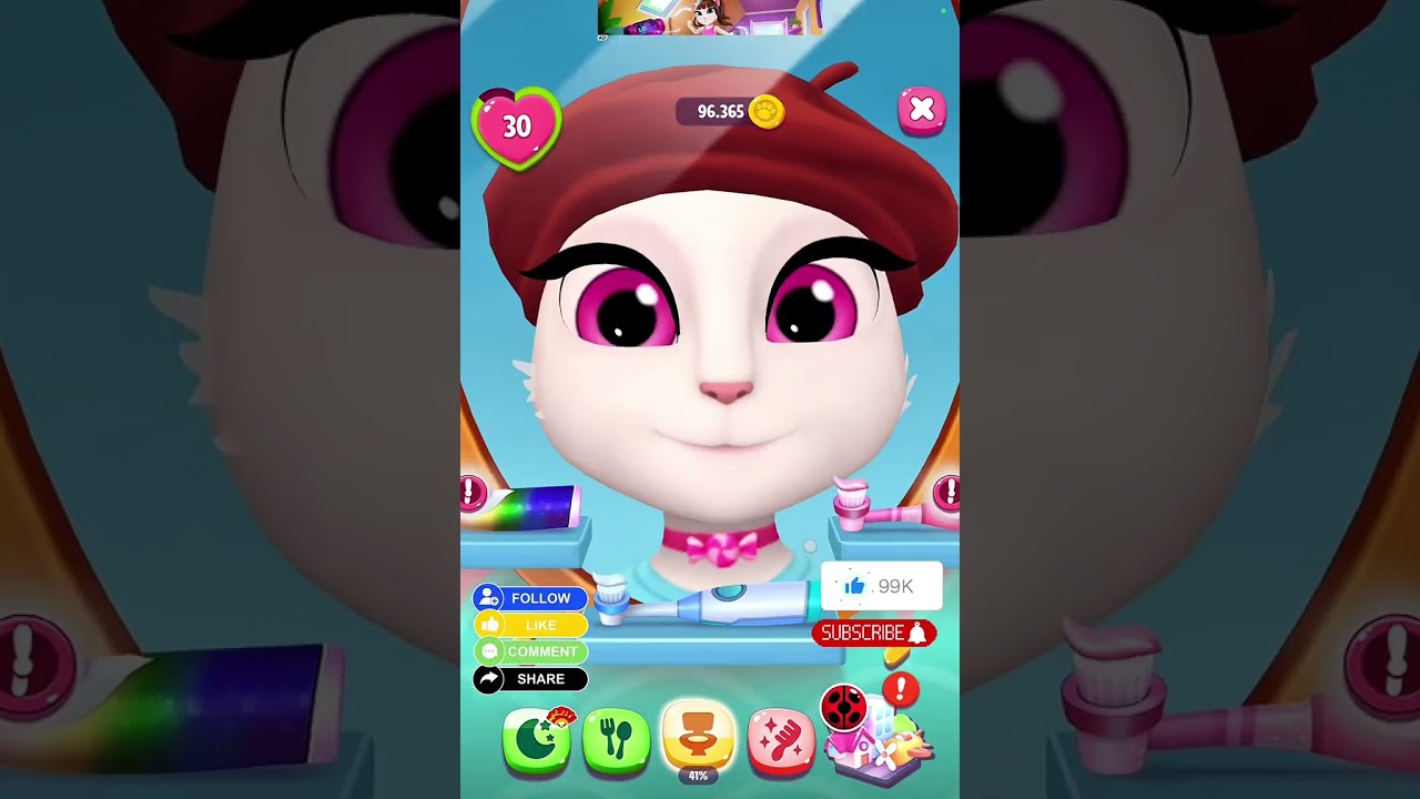Angela makan Mbg 4 Sehat  Sempurna #angela #gaming 