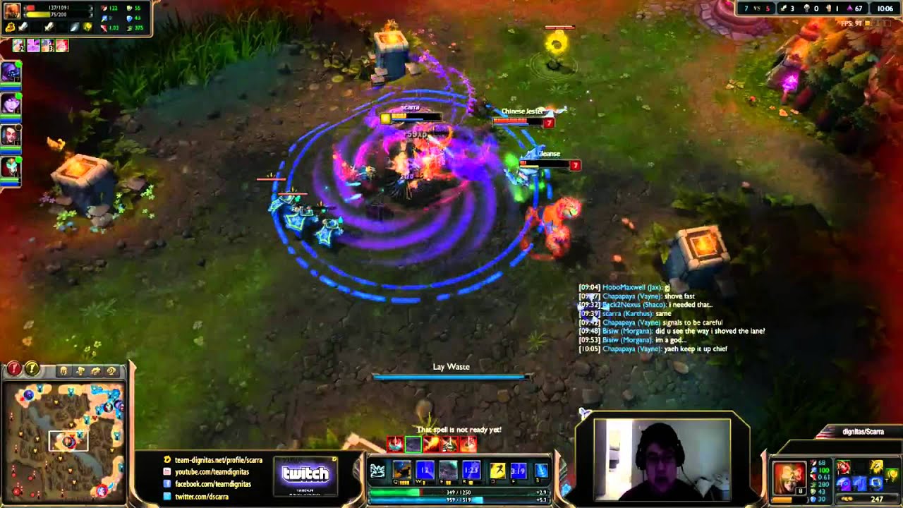 Scarra playing karthus mid