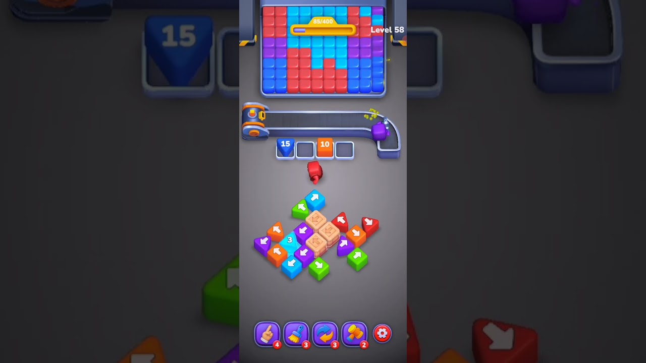 Angry Blocks Cube Blast Level 54 to 60 Gameplay Walkthrough 