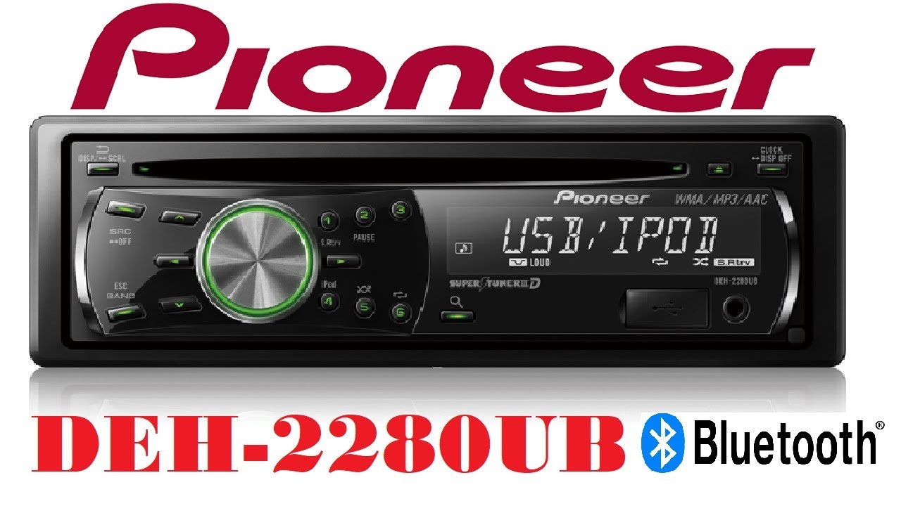 PIONEER DEH-2280UB + Bluetooth - Demonstração - Instalação - testes detalhes - funcionamento.