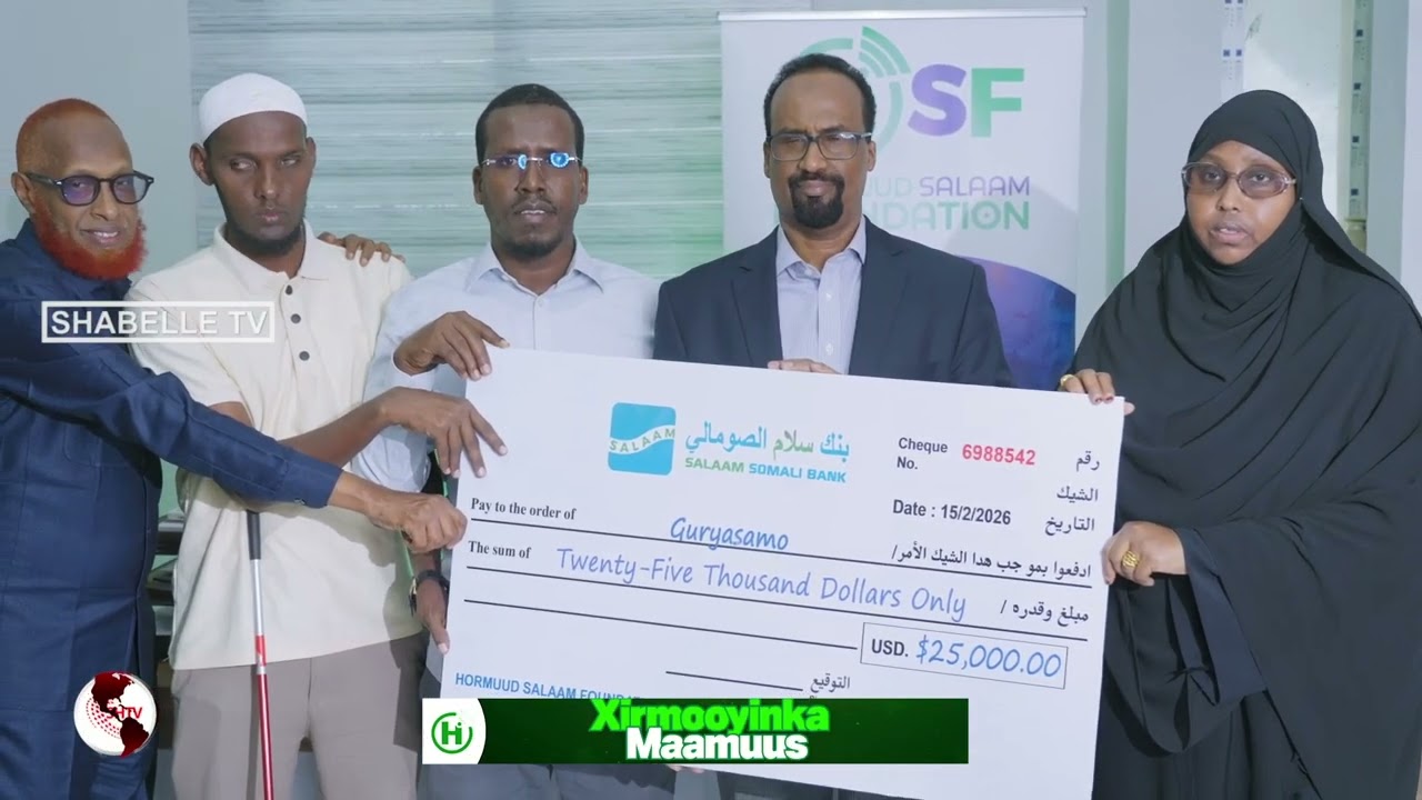 Hey’adda Samafalka Hormuud Salaam Foundation oo $25,000 ku wareejisay Xarunta Hormarnta Qoyska..