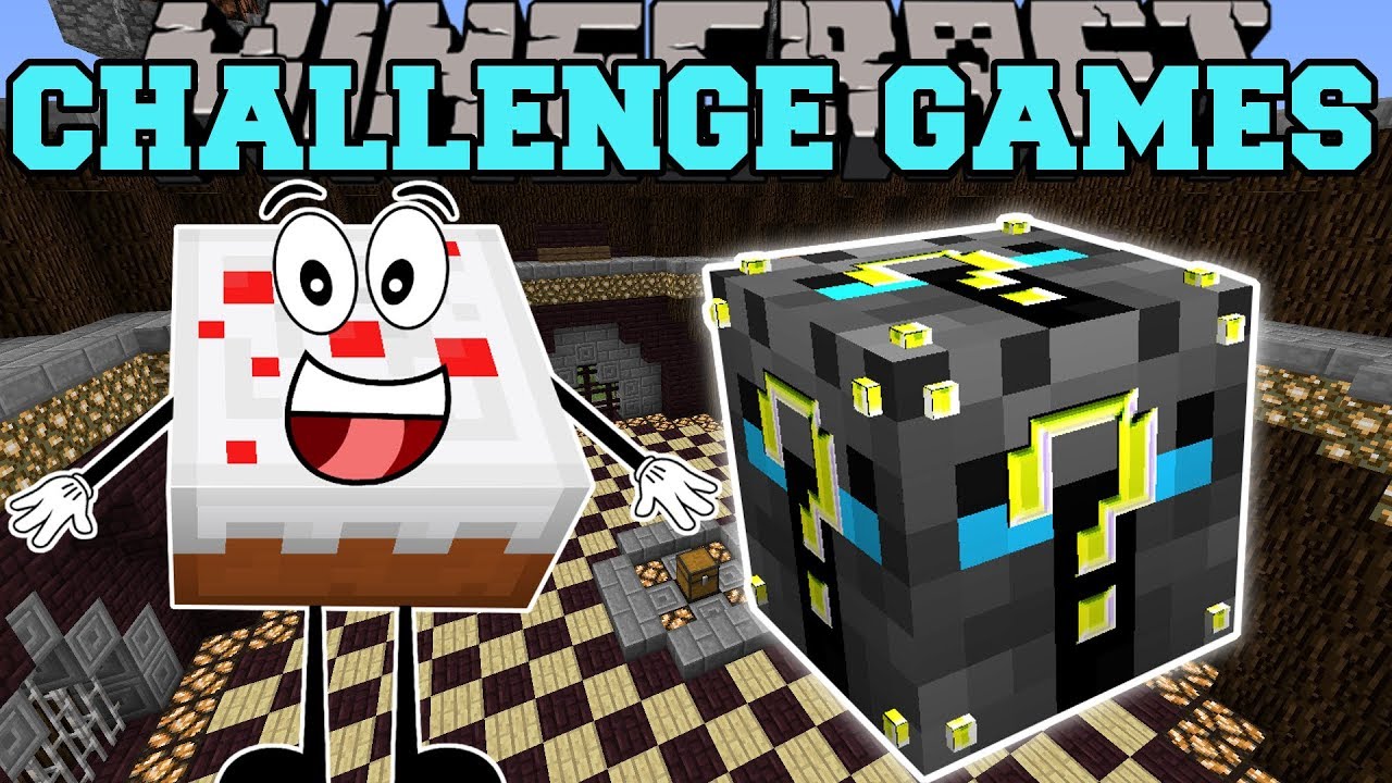 Minecraft: ИГРЫ-ИСПЫТАНИЯ С ТОРТОМ НА ДЕНЬ РОЖДЕНИЯ - Мод Lucky Block - Мини-игра с модами