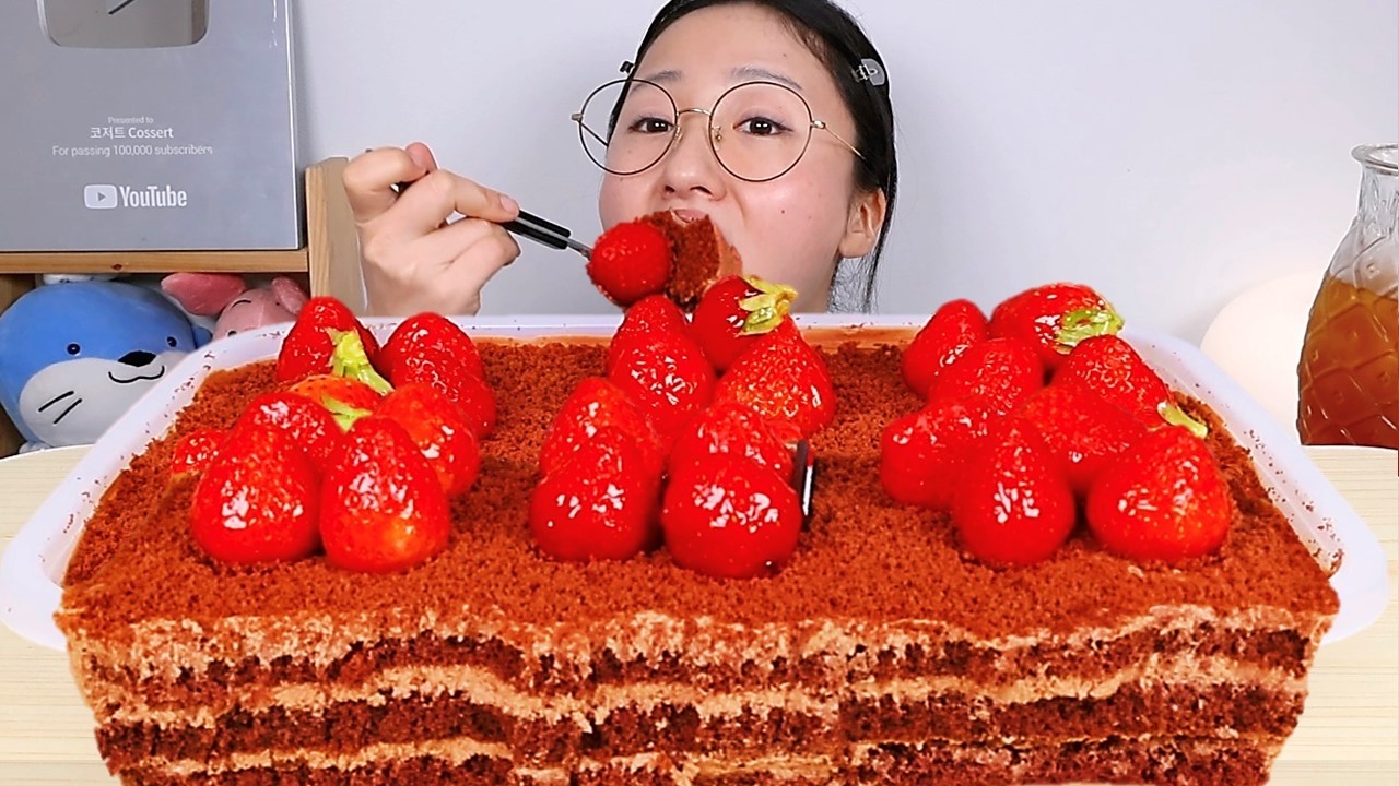 떠먹는 스초생 파티팩 케이크 디저트 먹방 Dessert Mukbang