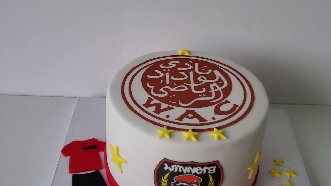Gateau theme W.A.C : نادي الوداد الرياضي  الوداد البيضاوي  #cake #wydad #wac  cake design, gateauwac