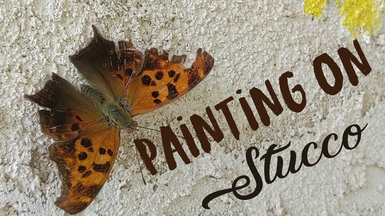 HOW TO Paint an Exterior MURAL/ Painting on a TEXTURED WALL