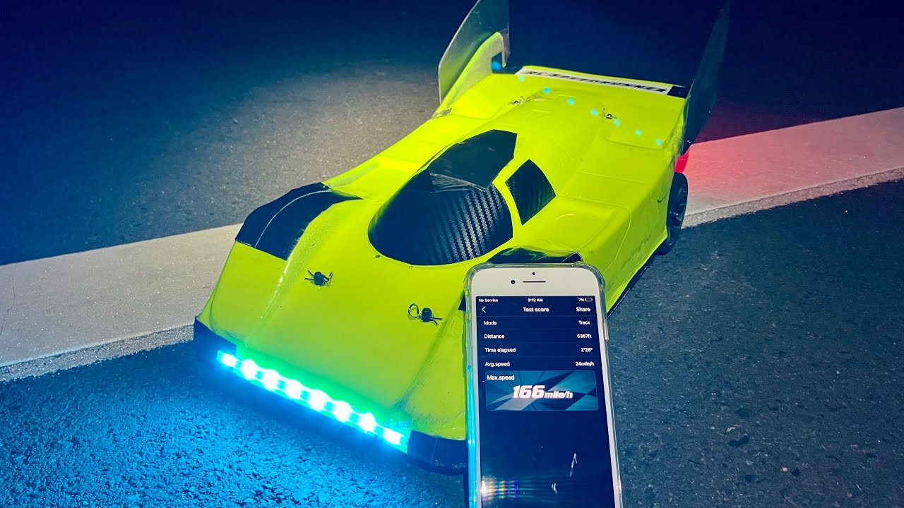 166 MPH Wltoys 124019 Speed Run on 6s