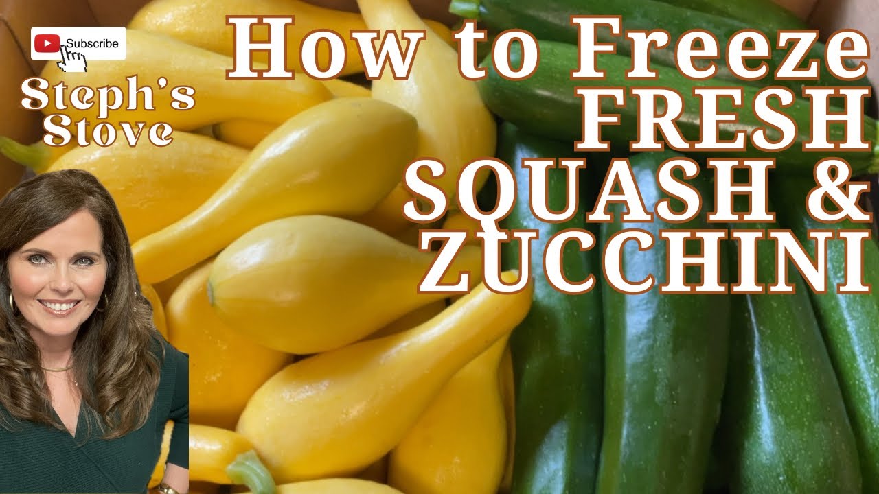 How to Freeze FRESH Squash & Zucchini - No Blanch Method - Steph’s Stove