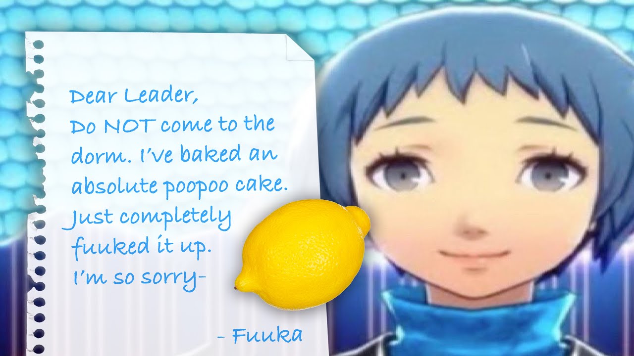 Fuuka completely Fuuked up the cake 😔 🍋  | Persona 3 Reload