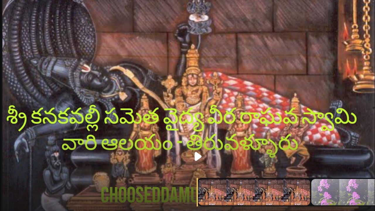 Sri Kanakavalli sametha Vaidya Veera Raghava Swamy vari darshanam, Tiruvallur lo 🙏