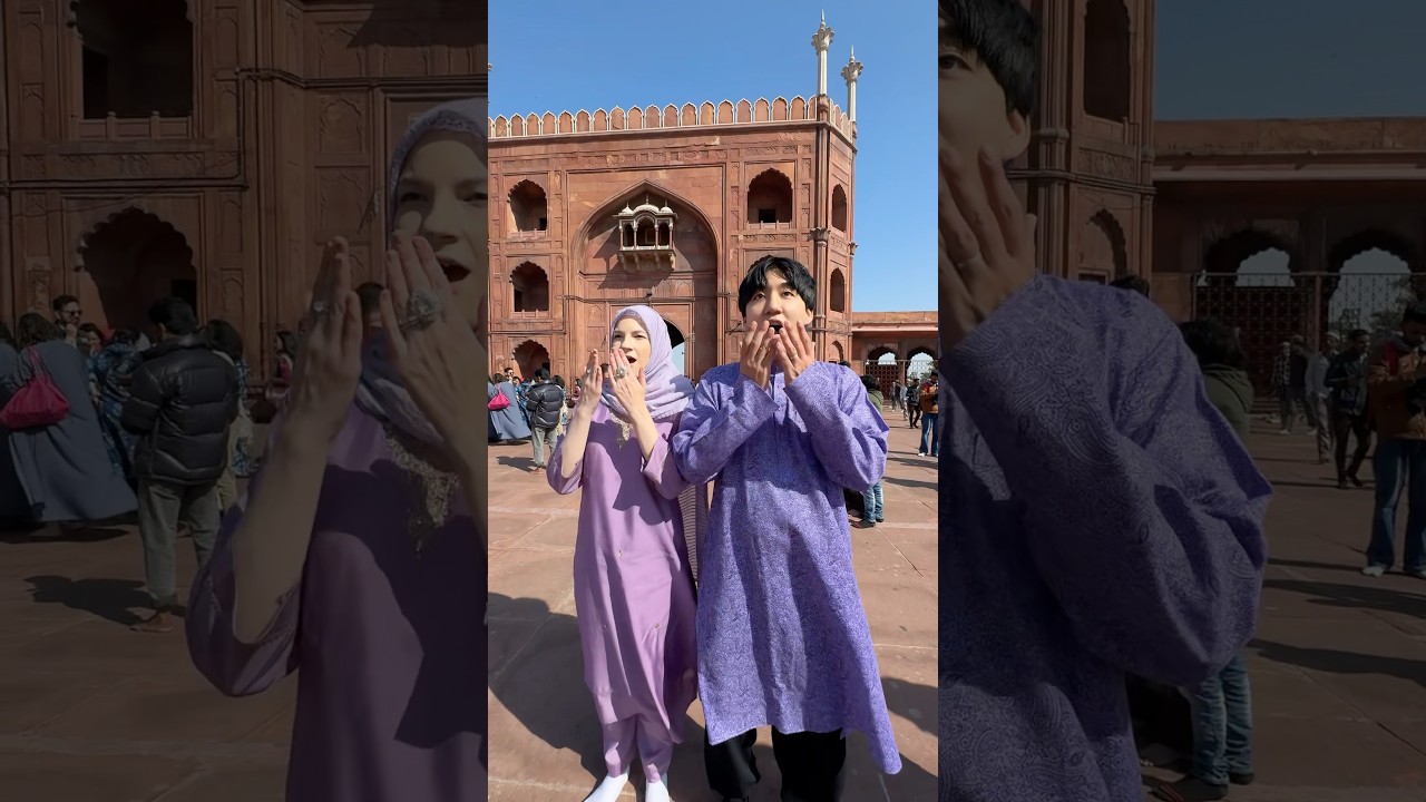 Finally we saw it 🇮🇳❤️ #jamamasjid