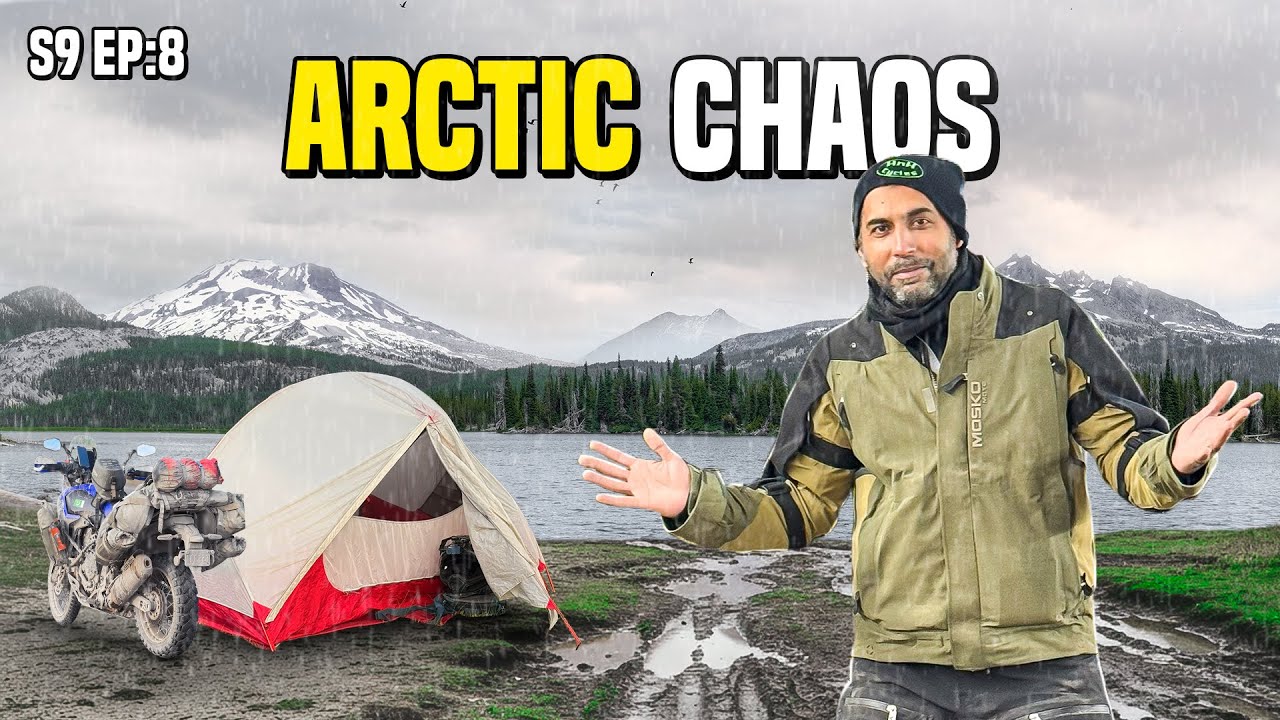 Surviving Alaska’s Wildest Road Through MUD, Rain & Cold S9 EP 08 | Pakistan to Americas Motorcycle