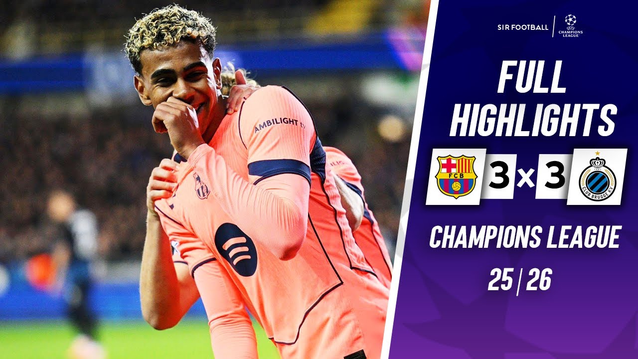 Club Brugge vs Barcelona 3-3 - Highlights & Goals - 2025