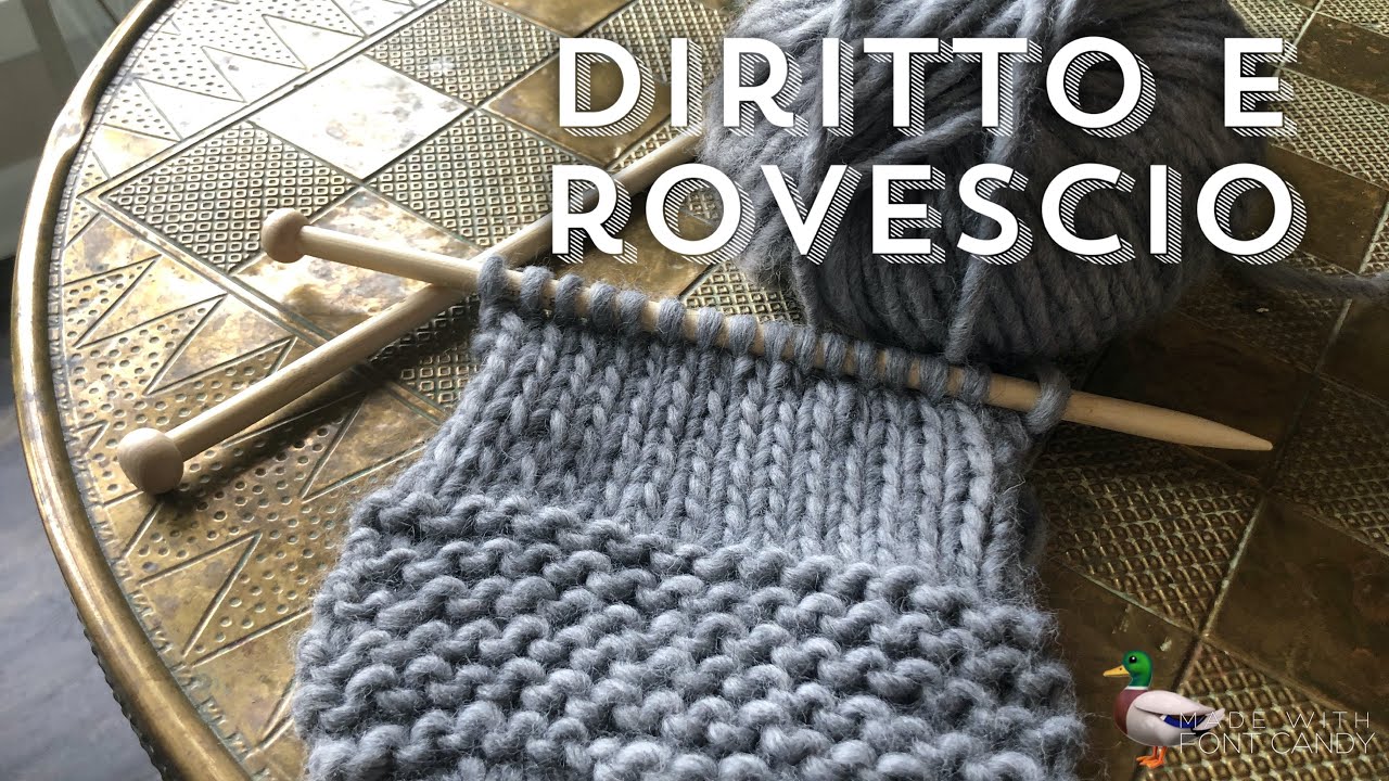 DIRITTO e ROVESCIO tecnica Continentale🧶🥢 MAGLIA PER TUTTI ✨ Spiegazione semplice di Sofia Vettori