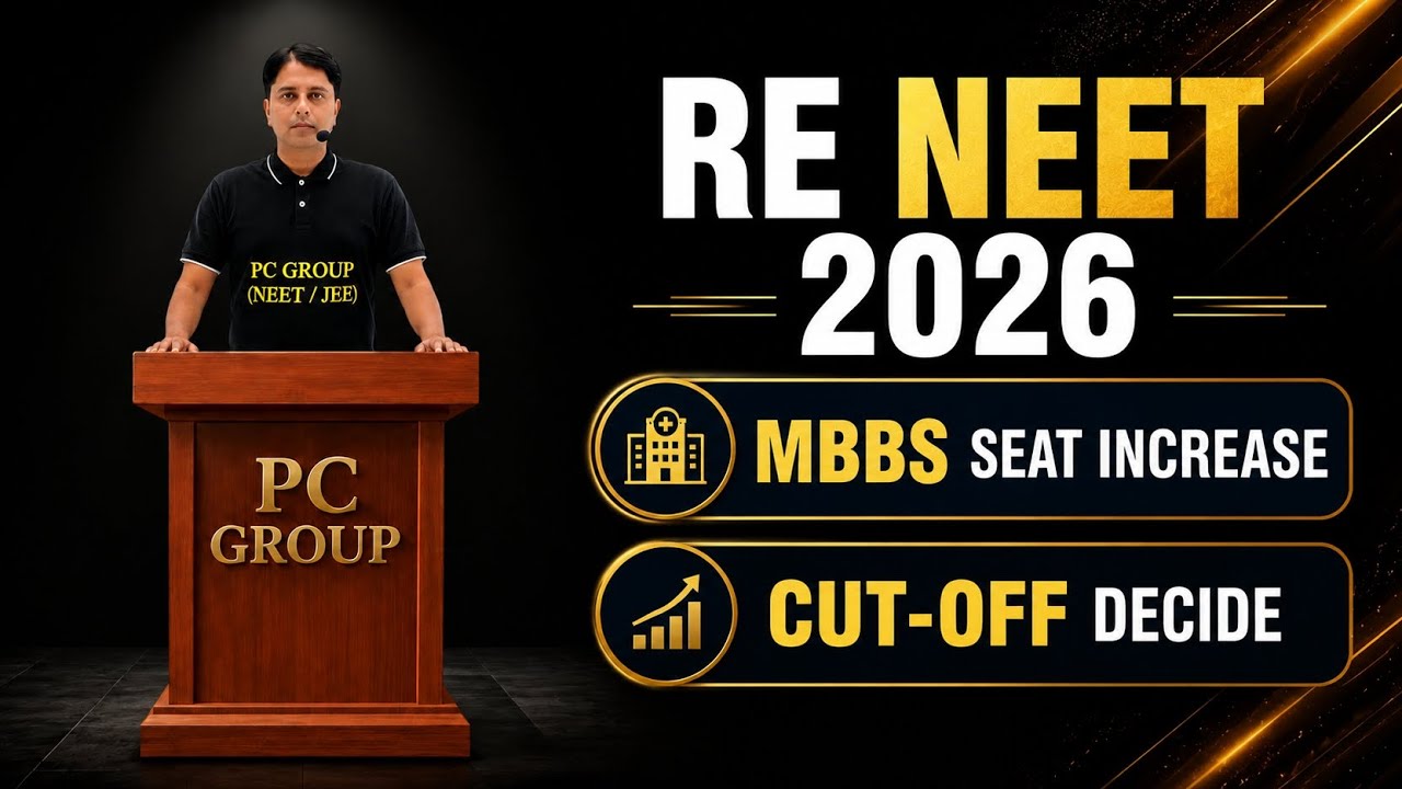 RE NEET 2026 | CUT-OFF Decided | MBBS Seats Increased | PC GROUP | PC Sir 