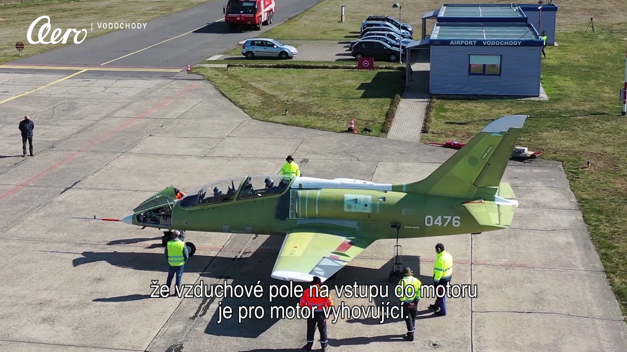 The second L-39NG flight prototype performing the flight testing