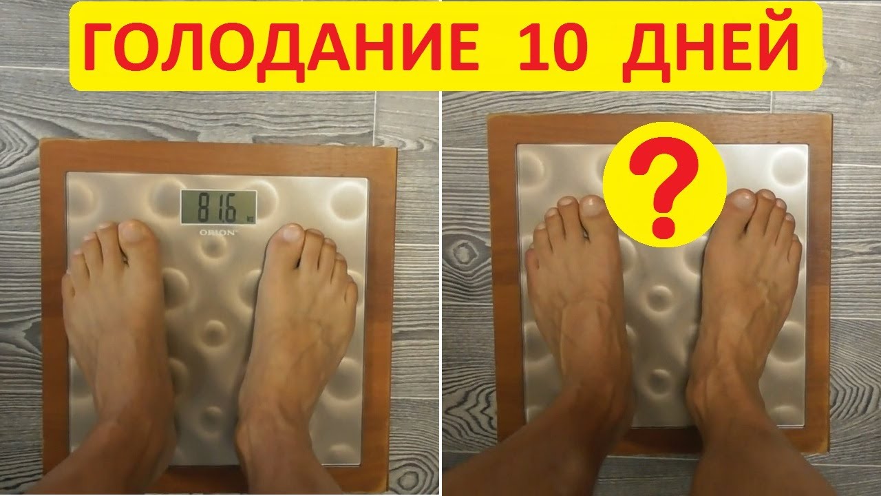 Голодание на воде 10 дней. Как уходит ежедневно вес (подробная статистика)