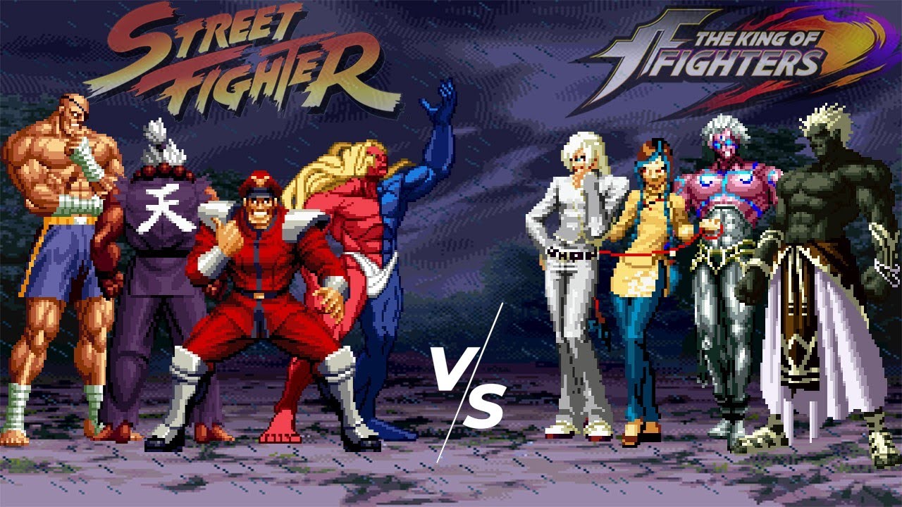 Street Fighter Bosses vs Those From The Past [Kof2002 Mugen]