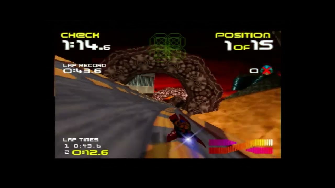 PD4FR -- Wipeout 64 -- Qoron IV (Vector) Race in 1:27.4 -- Untied WR when set