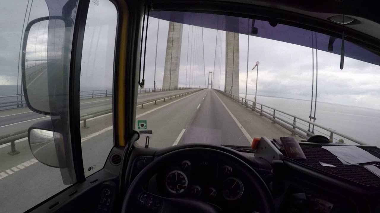 Danimarka'nın batısını ve doğusunu birleştiren 18 km'lık storebaelt köprüsü DAF XF 105 460