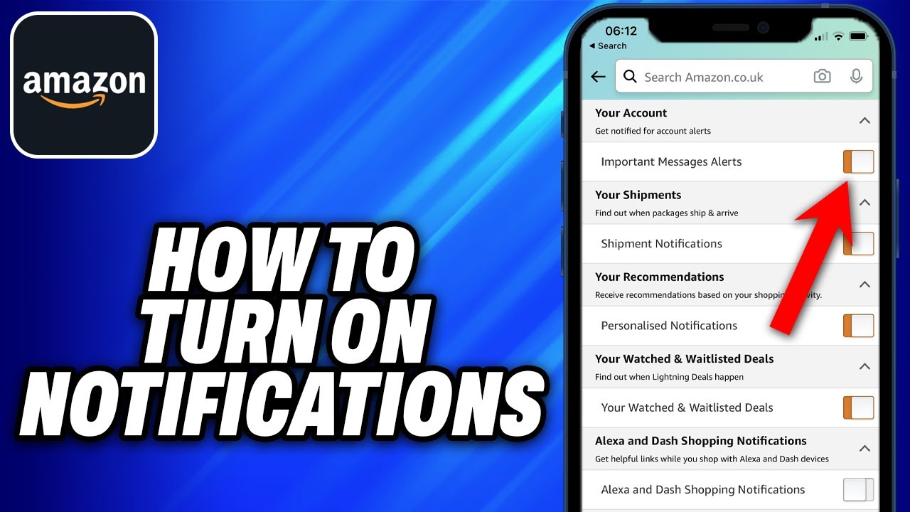 How To Turn on Notifications on Amazon - Easy Fix