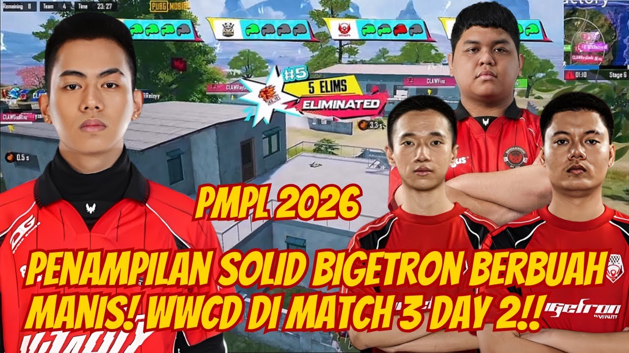 Bigetron Tampil Dominan dan Tutup Match 3 dengan WWCD 🥶😱 #pubgmobile 