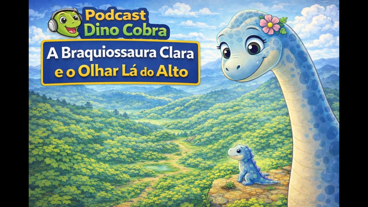 Podcast Dino Cobra - A Braquiossaura Clara e o Olha Lá do Alto