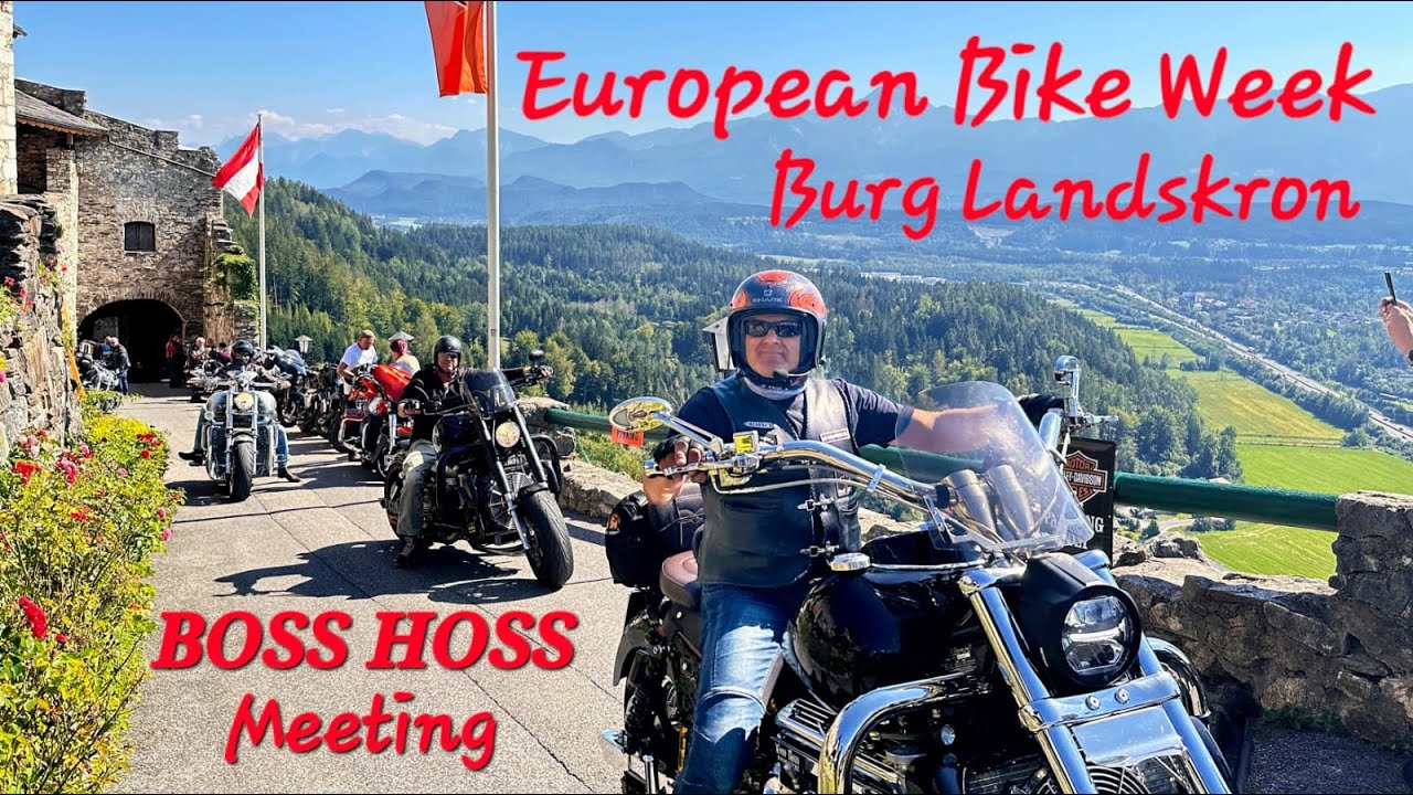 European #BikeWeek Faak am See Treffen #BOSSHOSS V8 Motorräder #motorcycle auf der Burg Landskron