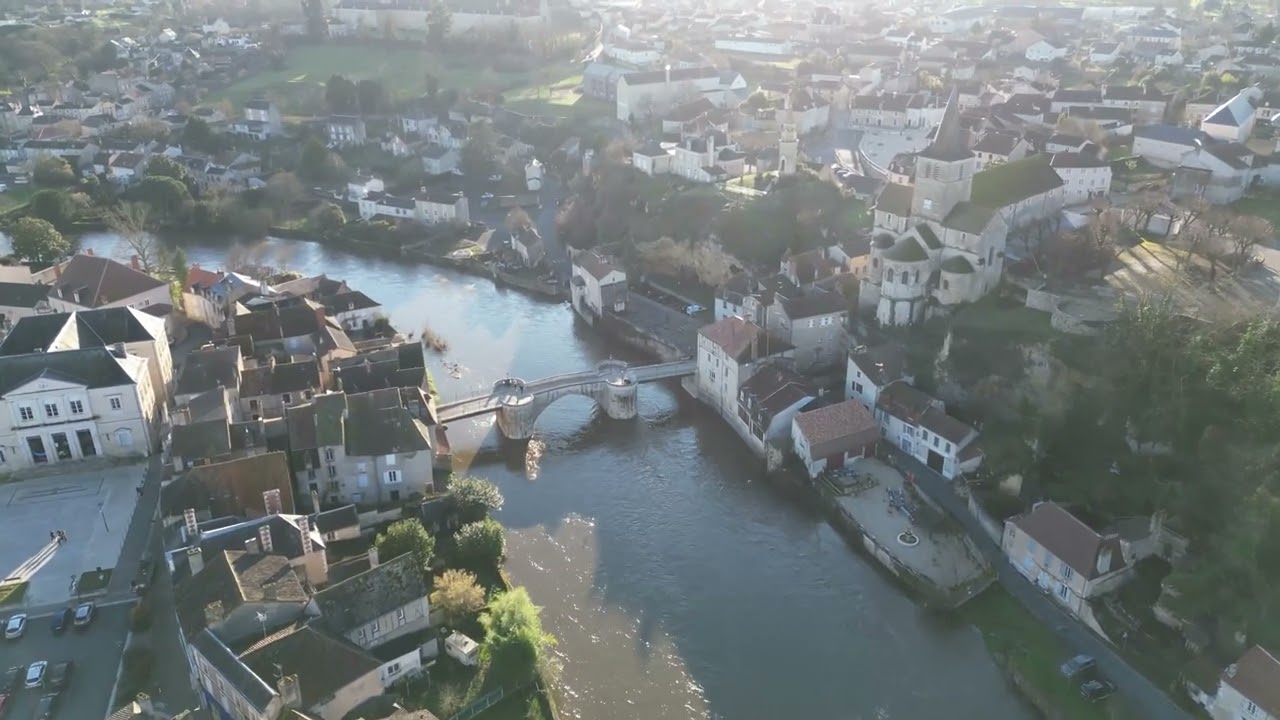 montmorillon drone fly over