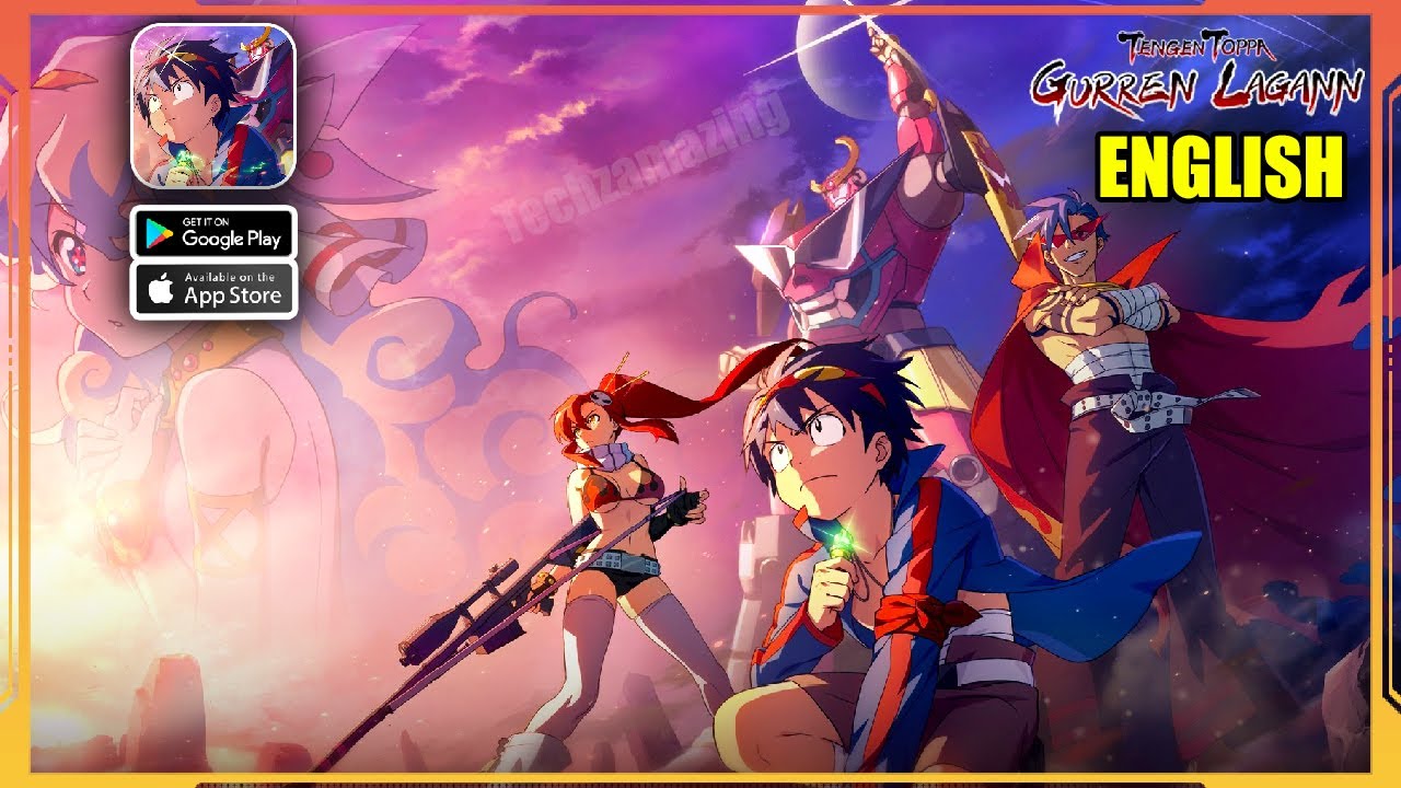 Tengen Toppa Gurren Lagann Gameplay (Android, iOS) - ENGLISH